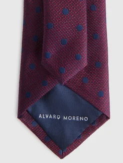 CORBATA JACQUARD MF BURDEOS