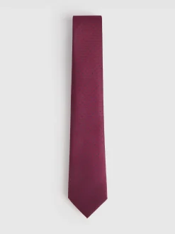 CORBATA JACQUARD MF BURDEOS