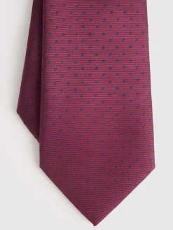 CORBATA JACQUARD MF BURDEOS