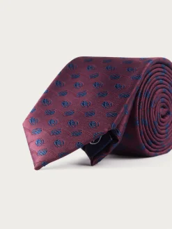 CORBATA JACQUARD MF BURDEOS