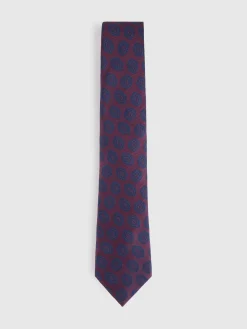 CORBATA JACQUARD MF BURDEOS