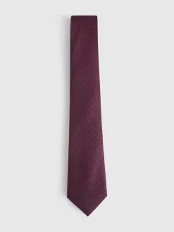 CORBATA JACQUARD MF BURDEOS