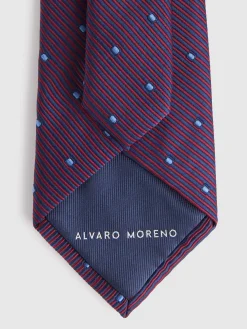 CORBATA JACQUARD MF BURDEOS