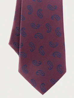 CORBATA JACQUARD MF BURDEOS