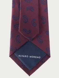 CORBATA JACQUARD MF BURDEOS