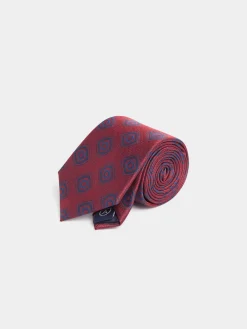 CORBATA JACQUARD MF ROJO