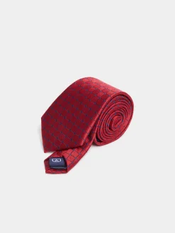 CORBATA JACQUARD MF ROJO