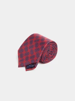 CORBATA JACQUARD MF ROJO