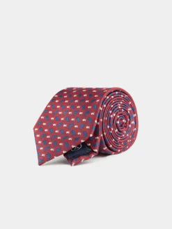 CORBATA JACQUARD MF ROJO