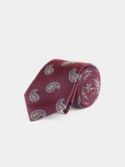 CORBATA JACQUARD MF ROJO