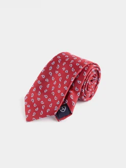 CORBATA JACQUARD MF ROJO