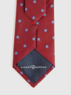 CORBATA JACQUARD MF ROJO