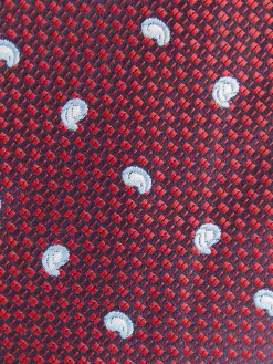 CORBATA JACQUARD MF ROJO