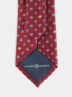 CORBATA JACQUARD MF ROJO