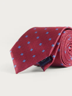 CORBATA JACQUARD MF ROJO