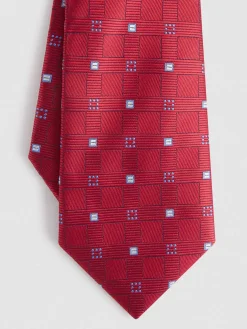 CORBATA JACQUARD MF ROJO