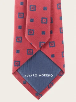 CORBATA JACQUARD MF ROJO