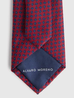CORBATA JACQUARD MF ROJO