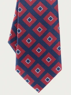 CORBATA JACQUARD MF ROJO