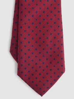 CORBATA JACQUARD MF ROJO