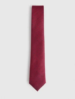 CORBATA JACQUARD MF ROJO