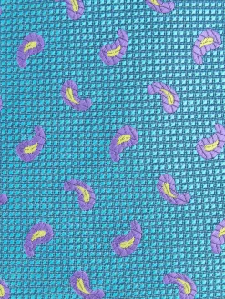 CORBATA JACQUARD MF TURQUESA