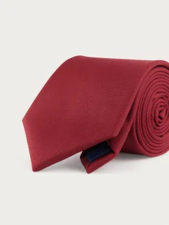 CORBATA LISA MATE ROJO