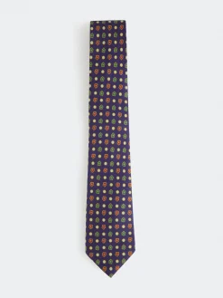 CORBATA PRINTED AZUL MARINO