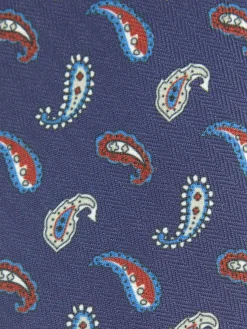CORBATA PRINTED AZUL MARINO