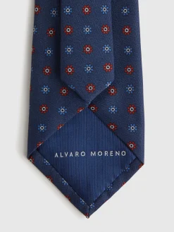 CORBATA PRINTED AZUL MARINO