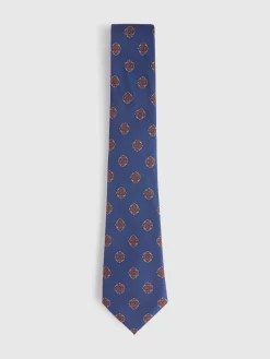 CORBATA PRINTED AZUL MARINO