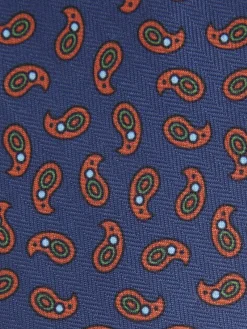 CORBATA PRINTED AZUL MARINO