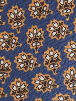 CORBATA PRINTED AZUL MARINO