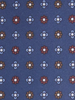 CORBATA PRINTED AZUL MARINO