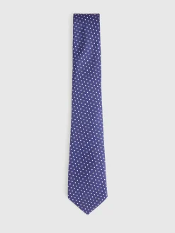CORBATA PRINTED AZUL MARINO