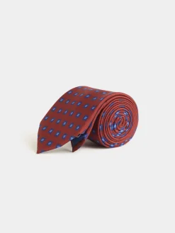 CORBATA PRINTED BURDEOS