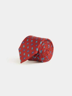 CORBATA PRINTED ROJO