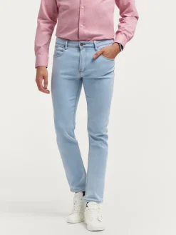 DENIM SLIM BASICO CELESTE