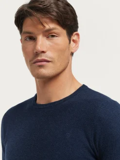 JERSEY BOLSON AZUL MARINO