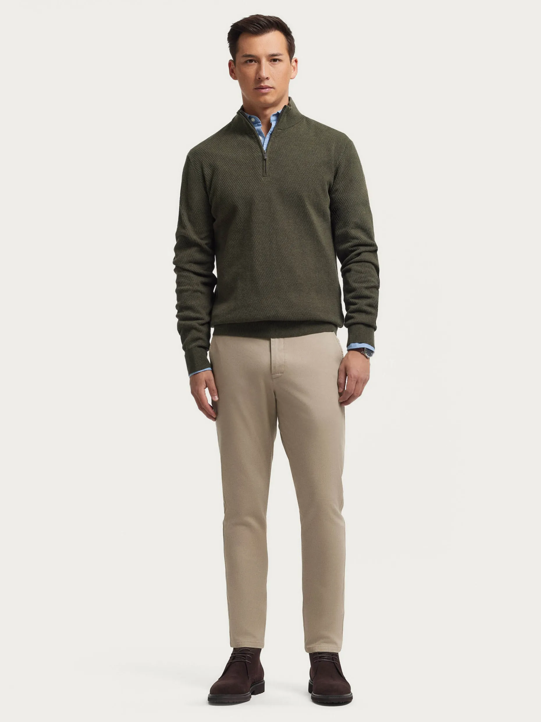 JERSEY CREMALLERA VERDE