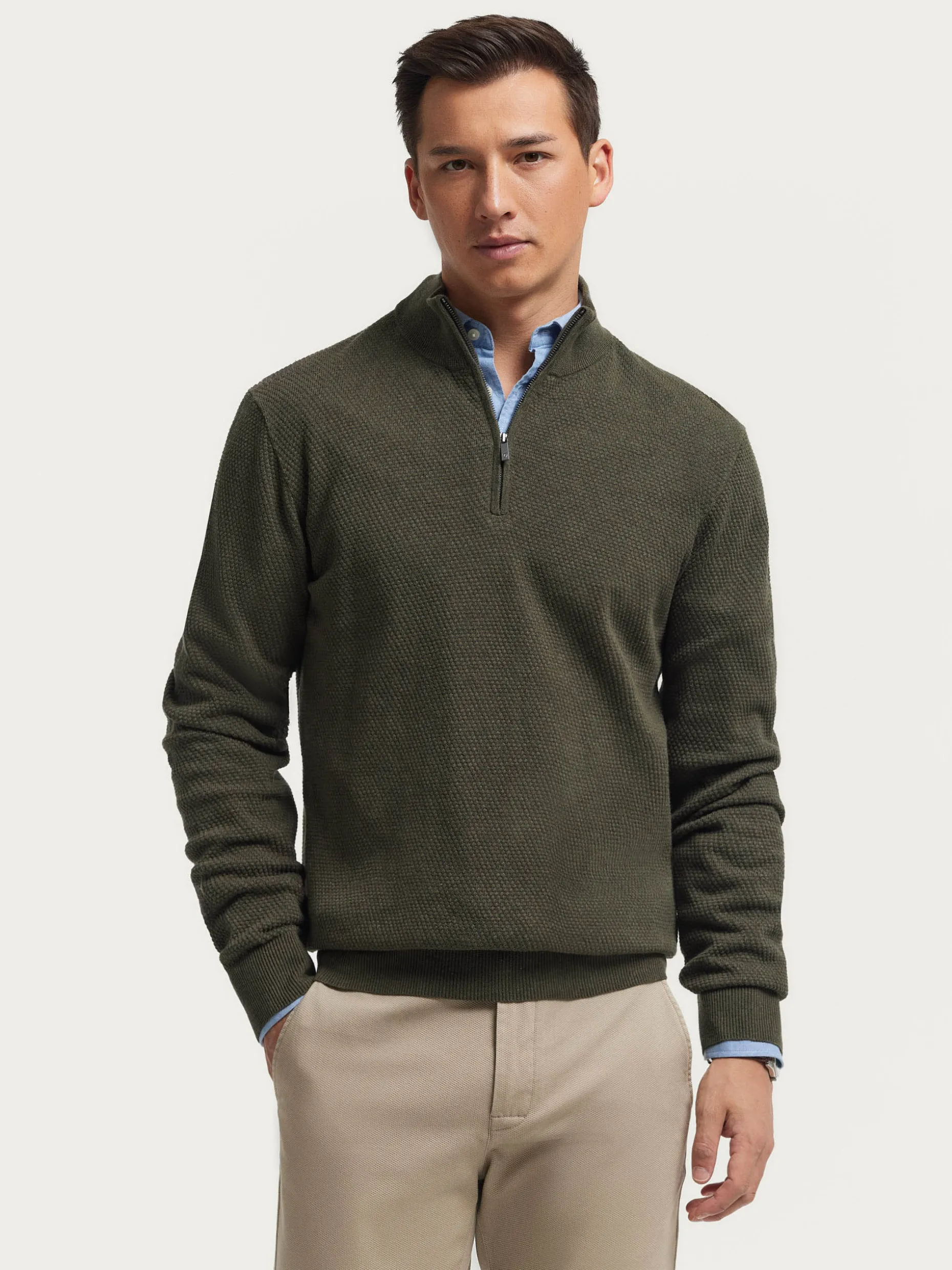 JERSEY CREMALLERA VERDE