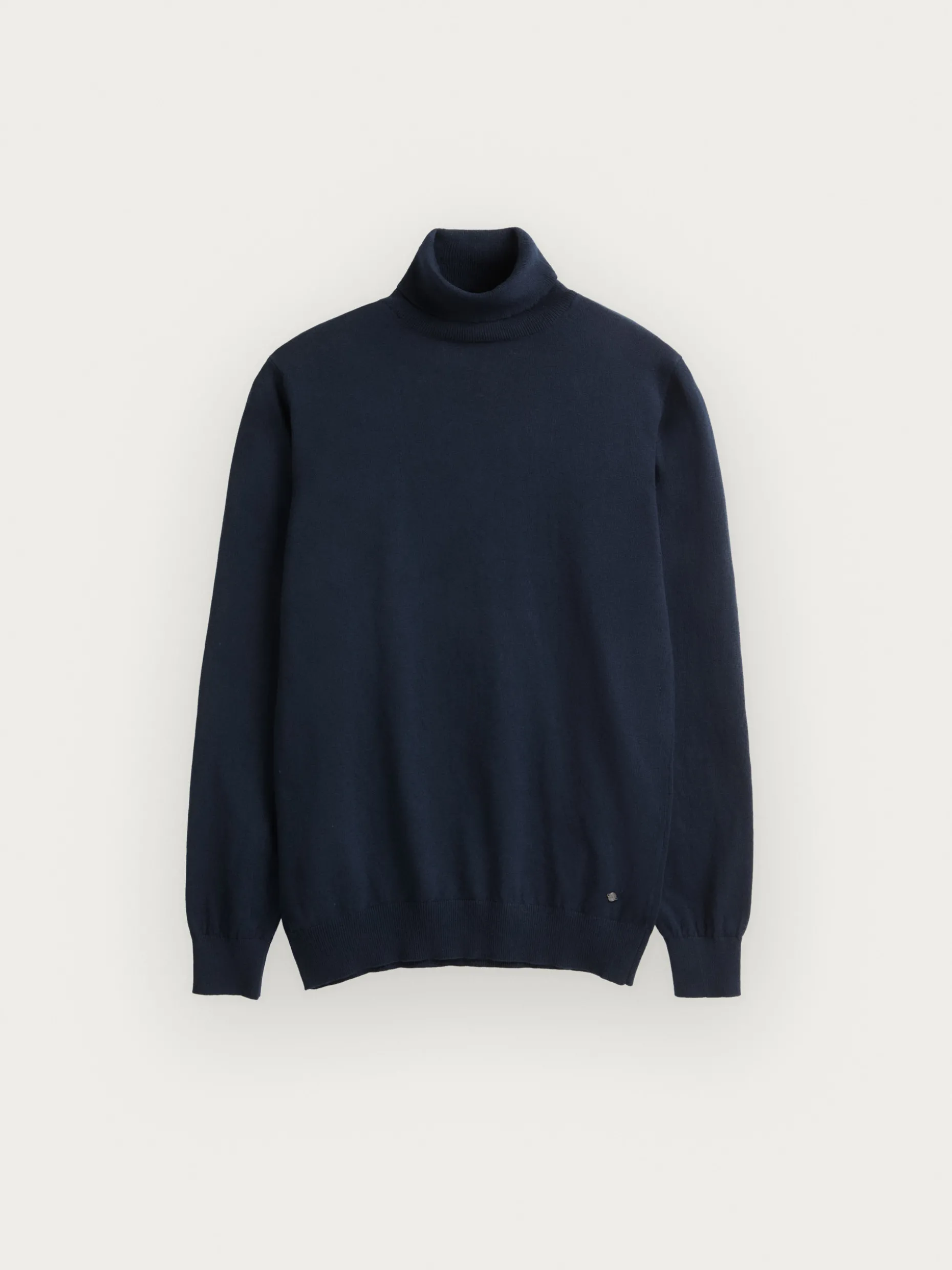 JERSEY ROLL COLLAR AZUL MARINO