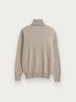 JERSEY ROLL COLLAR BEIGE