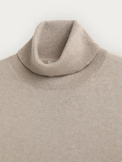 JERSEY ROLL COLLAR BEIGE