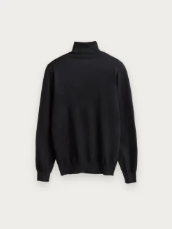 JERSEY ROLL COLLAR NEGRO