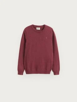 JERSEY ROUND NECK KIDS BURDEOS