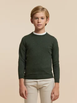 JERSEY ROUND NECK KIDS VERDE