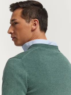 JERSEY V-NECK TRENDY VERDE