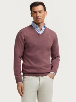 JERSEY V-NECK TRENDY VIOLETA