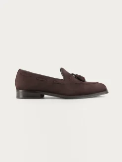 MOCASIN SERRAJE BORLAS MARRÓN